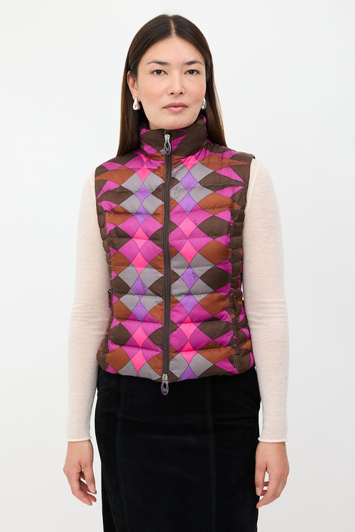 Emilio Pucci Down Printed Puffer Vest