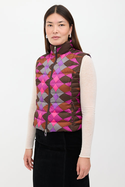 Emilio Pucci Down Printed Puffer Vest