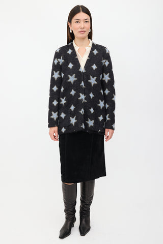 Saint Laurent 2016 Mohair Star Cardigan