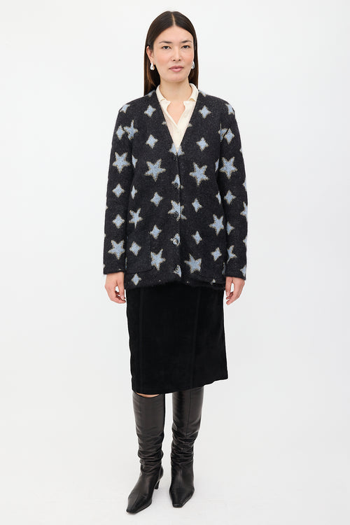 Saint Laurent 2016 Mohair Star Cardigan