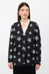 Saint Laurent 2016 Mohair Star Cardigan