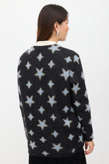 Saint Laurent 2016 Mohair Star Cardigan