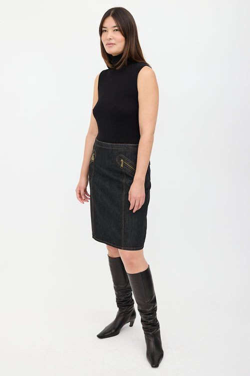 Dolce & Gabbana D&G Denim Midi Skirt