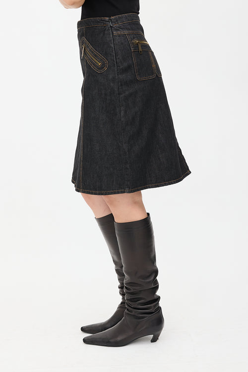 Dolce & Gabbana D&G Denim Midi Skirt