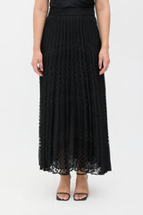 Armani Fil Coupé Pleated Skirt