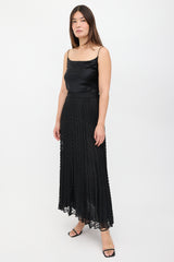 Armani Fil Coupé Pleated Skirt