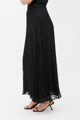 Armani Fil Coupé Pleated Skirt