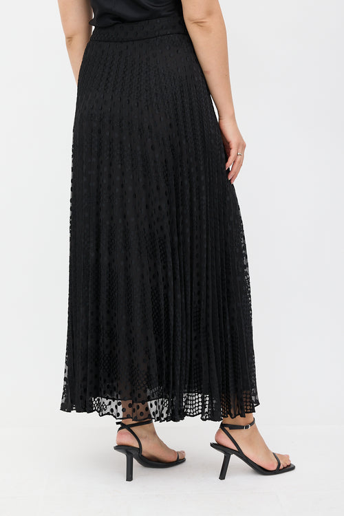 Armani Fil Coupé Pleated Skirt