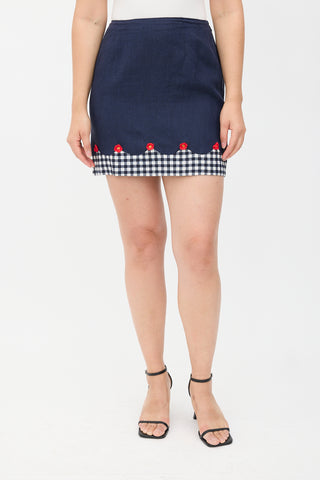 Moschino Cheap & Chic Vintage Linen Skirt