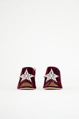 The Attico Velvet Debbie Mule