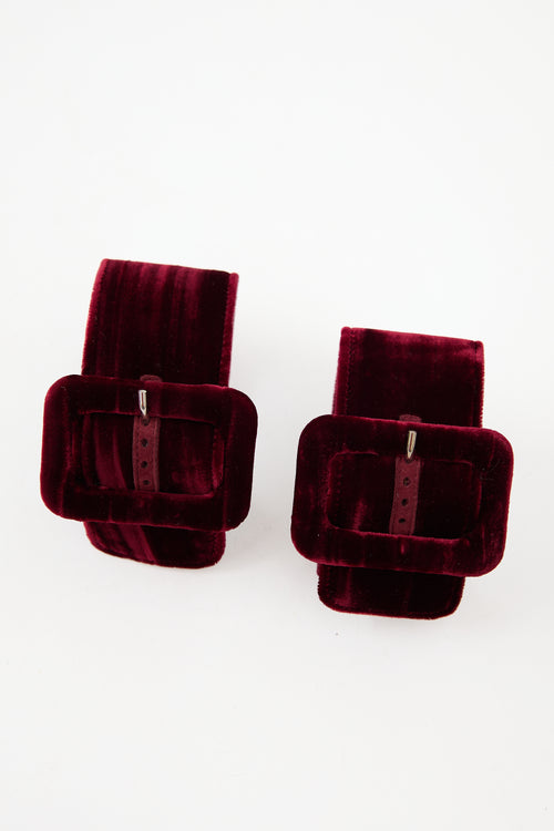 The Attico Velvet Debbie Mule