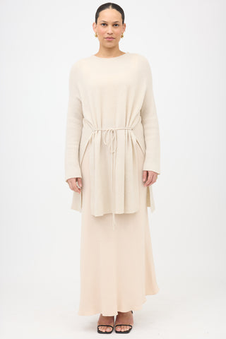 The Row Cashmere Tie Sweater