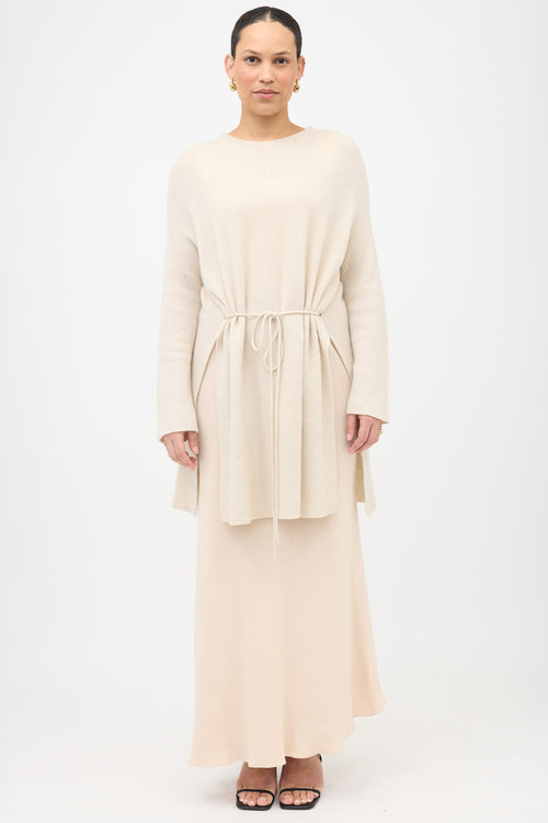 The Row Cashmere Tie Sweater