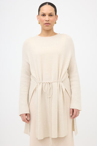The Row Cashmere Tie Sweater