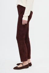 The Row Suede Slim Leg Pant