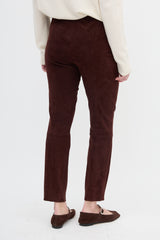 The Row Suede Slim Leg Pant