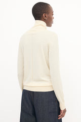 The Row Cream Merino Wool & Cashmere Caya Top