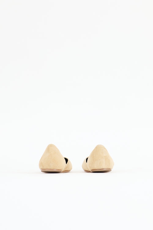 The Row Suede Gemma Ballet Flat