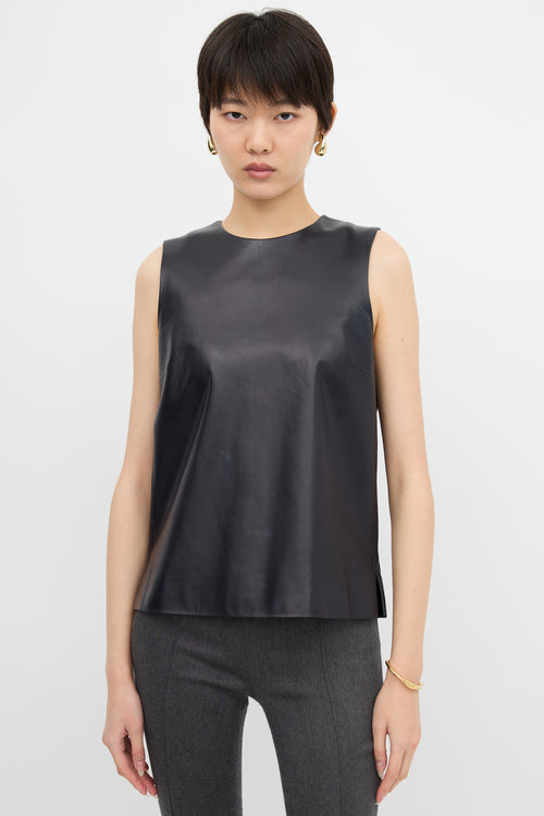 The Row Leather Vest