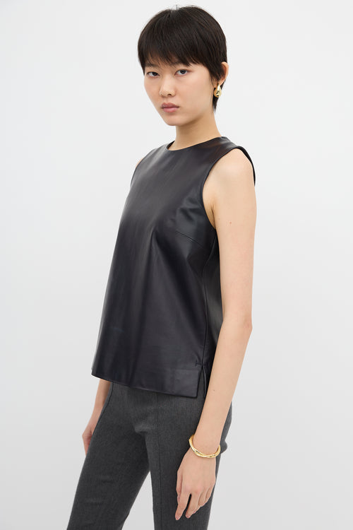The Row Leather Vest