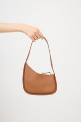The Row Leather Half Moon Bag