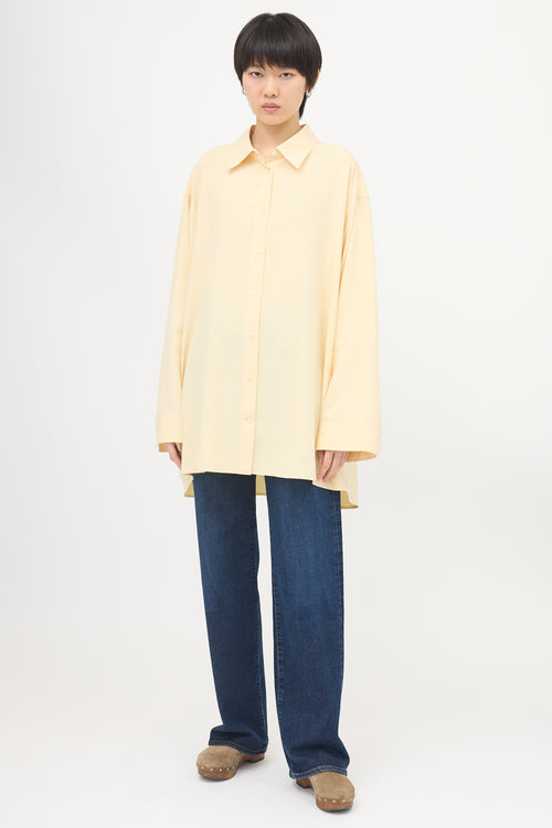 The Row Silk Andra Oversized Shirt