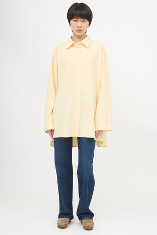 The Row Silk Andra Oversized Shirt