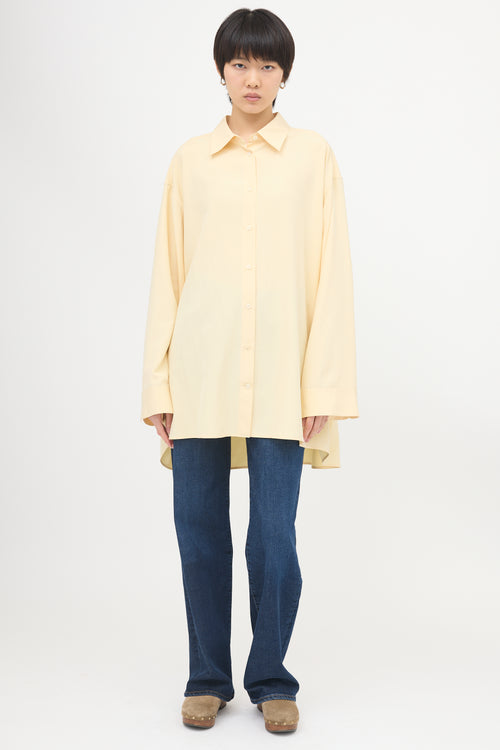The Row Silk Andra Oversized Shirt