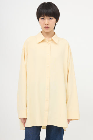 The Row Silk Andra Oversized Shirt