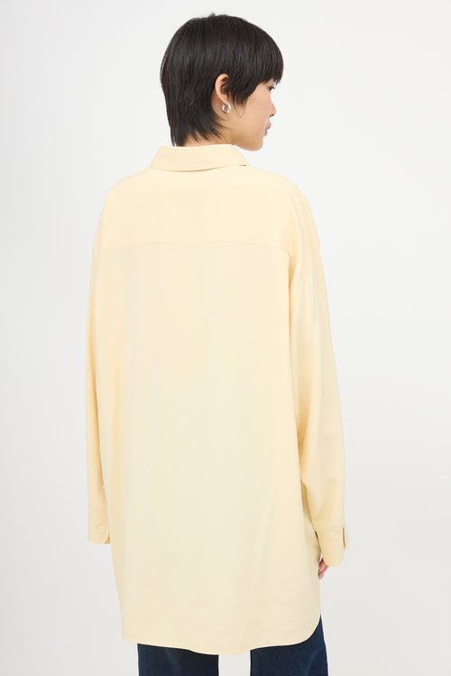 The Row Silk Andra Oversized Shirt