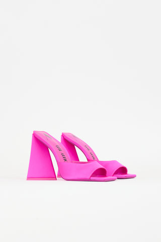 The Attico Satin Devon Mule