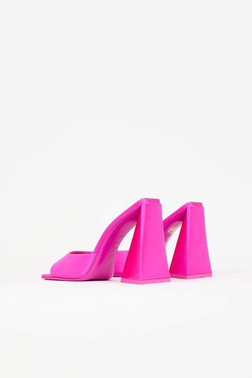 The Attico Satin Devon Mule