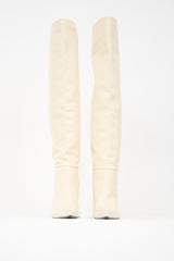 The Row Leather Bourgeoise Boot