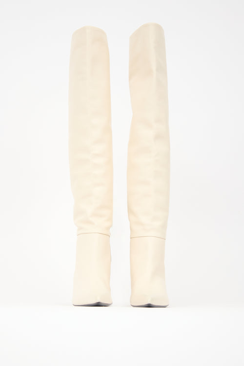 The Row Leather Bourgeoise Boot