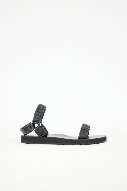 The Row Leather Egon Sandal