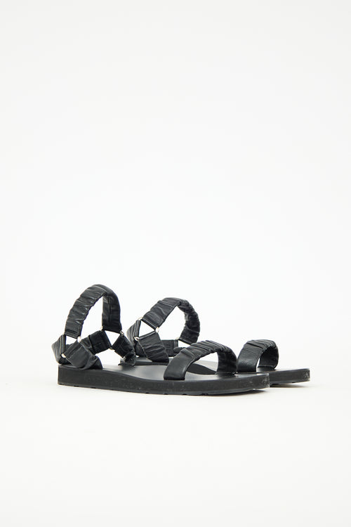The Row Leather Egon Sandal
