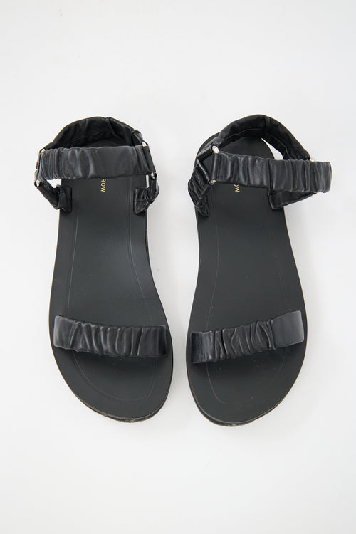 The Row Leather Egon Sandal