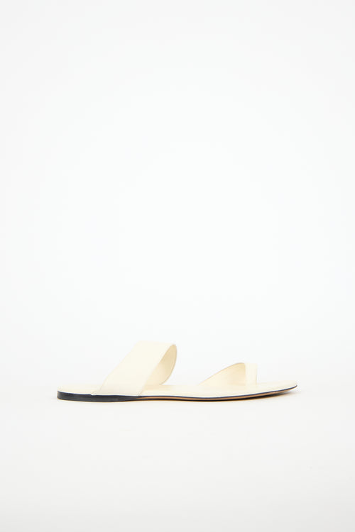 The Row Leather Infradito Sandal