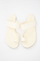 The Row Leather Infradito Sandal