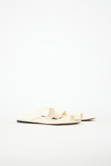 The Row Leather Infradito Sandal