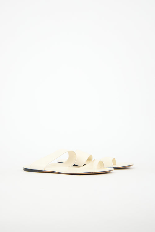 The Row Leather Infradito Sandal