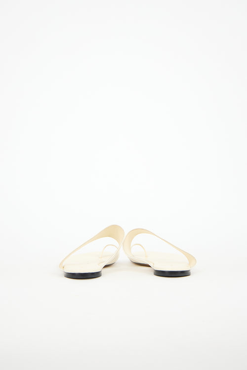 The Row Leather Infradito Sandal