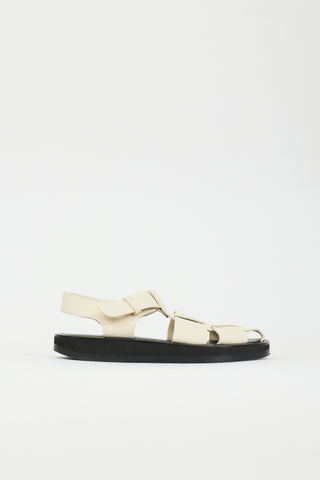 The Row Leather Fisherman Sandal