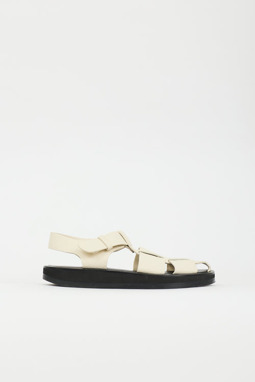 The Row Leather Fisherman Sandal