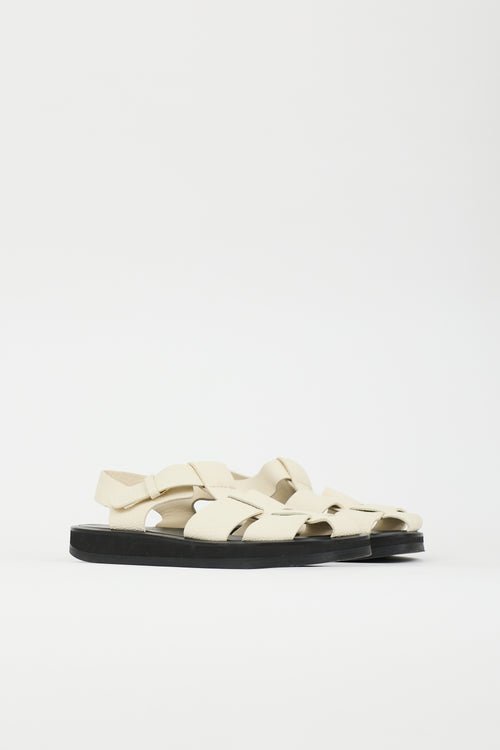 The Row Leather Fisherman Sandal