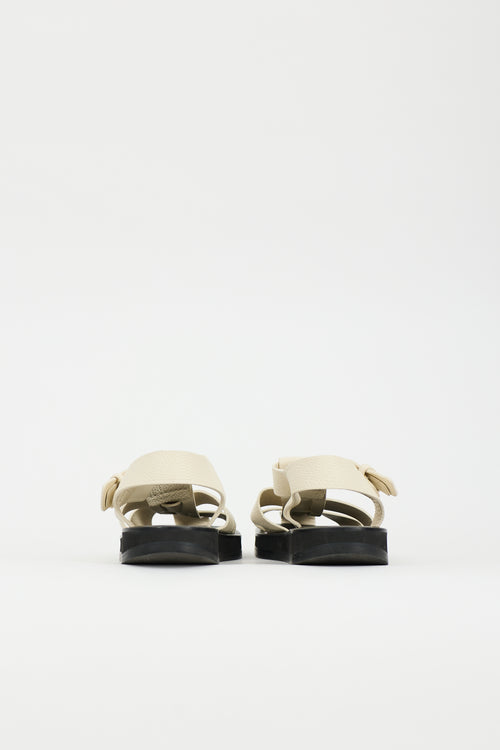 The Row Leather Fisherman Sandal