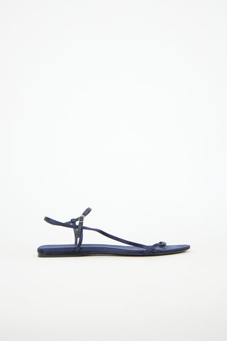 The Row Satin Bare Sandal