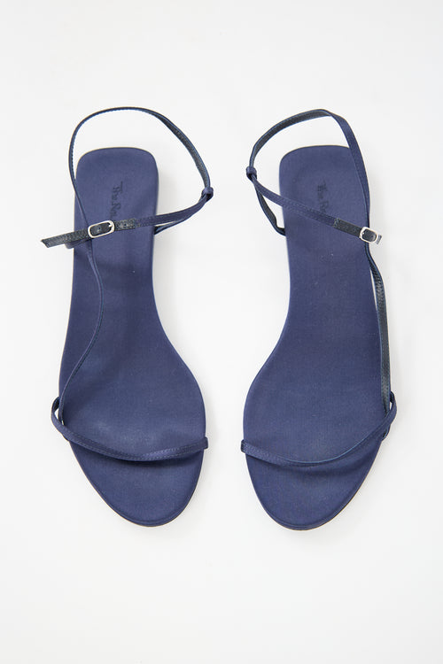 The Row Satin Bare Sandal