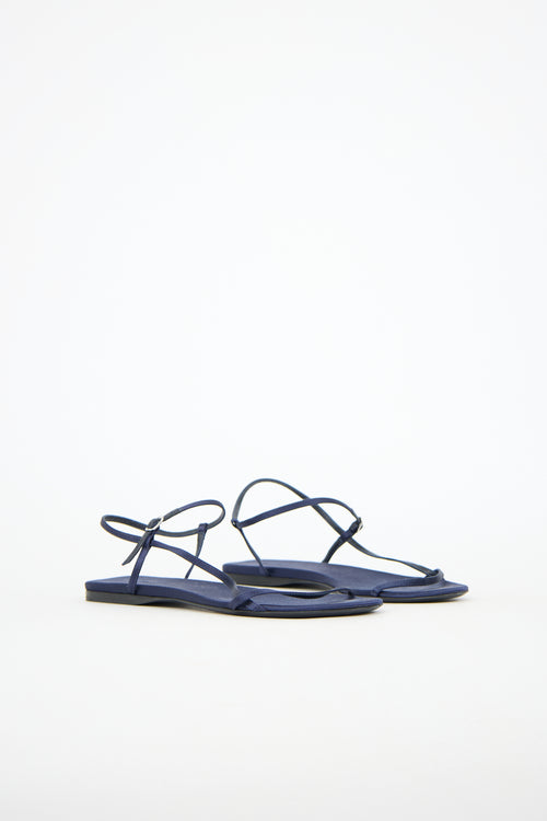 The Row Satin Bare Sandal