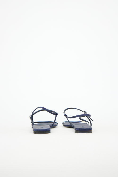 The Row Satin Bare Sandal
